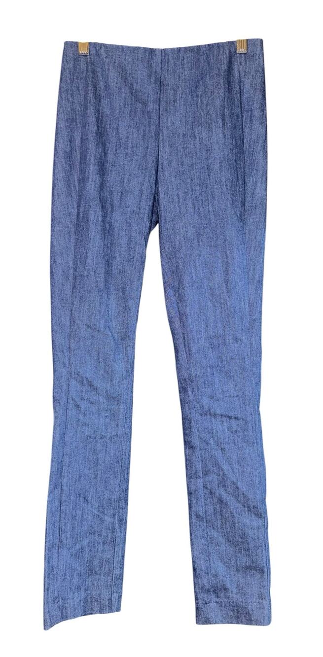 Rag & Bone Chambray Pull On Pants Women's 0 Old Money Luxury Stretch Preppy